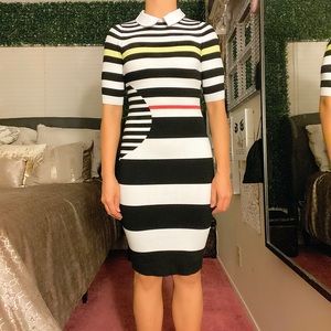 Karen Millen Striped Knitted Dress
